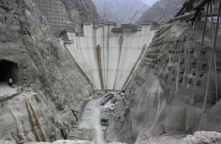 Yusufeli Barajı'nın yüzde 70'i tamamlandı