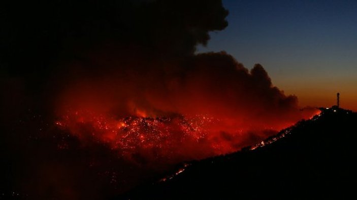 İzmir'deki orman yangını giderek yayılıyor