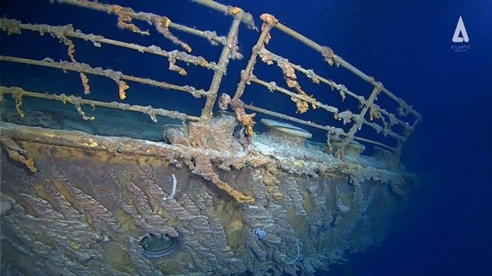 Okyanusun dibindeki Titanik'in son hali