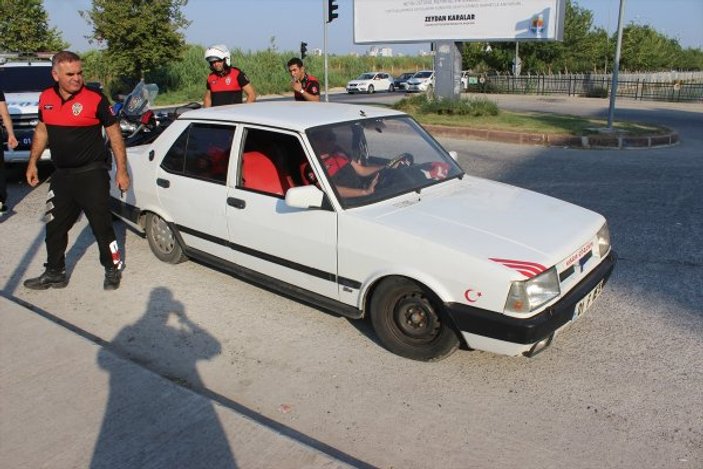 Adana'da trafikte sahte plakalı araç
