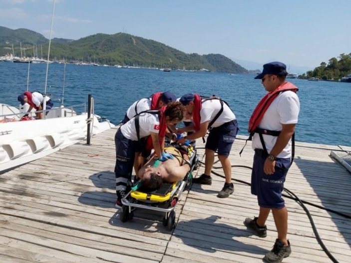 Fethiye'de teknede kalp krizi geçiren turist öldü