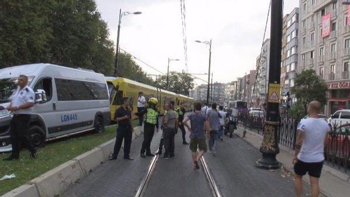Fatih'te tramvay seferlerinde aksama