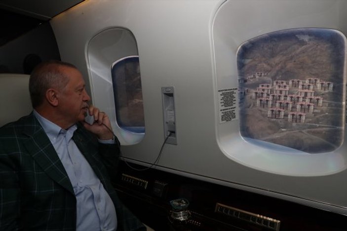 Cumhurbaşkanı Erdoğan, Yusufeli'deki yeni konutları inceledi