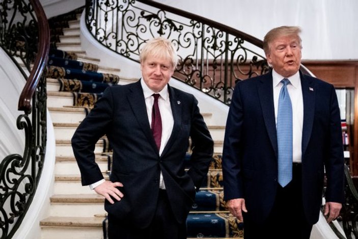 Donald Trump-Boris Johnson bir araya geldi