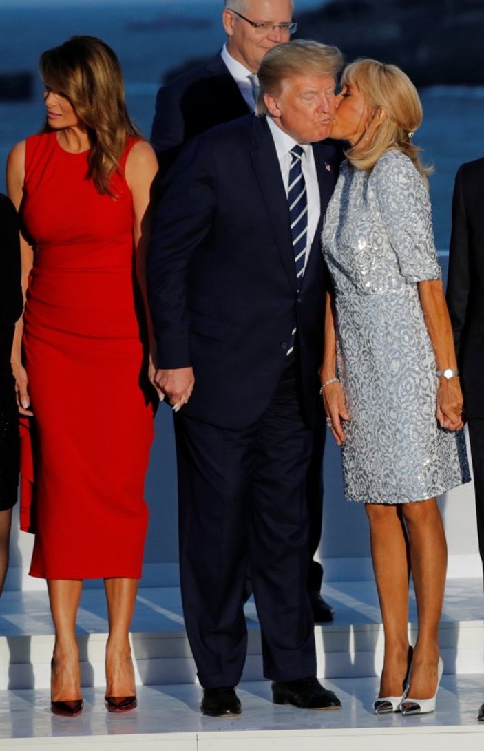 Fransa'daki G7 Zirvesi'nde liderlerden aile fotoğrafı