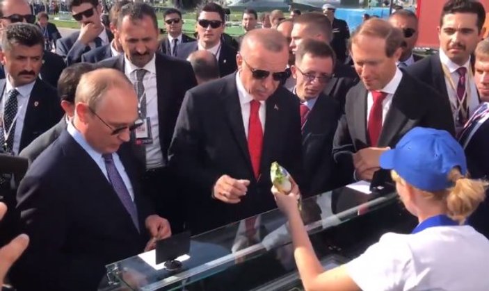 Putin'den Erdoğan'a dondurma ikramı