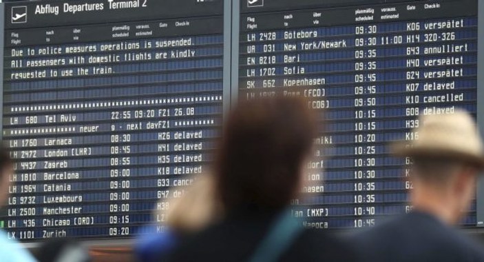 İspanyol yolcu, Münih'te 130 seferi iptal ettirdi