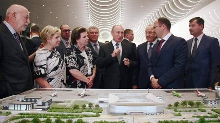 Putin, Türklerin inşa ettiği Gagarin Havalimanı açılışında