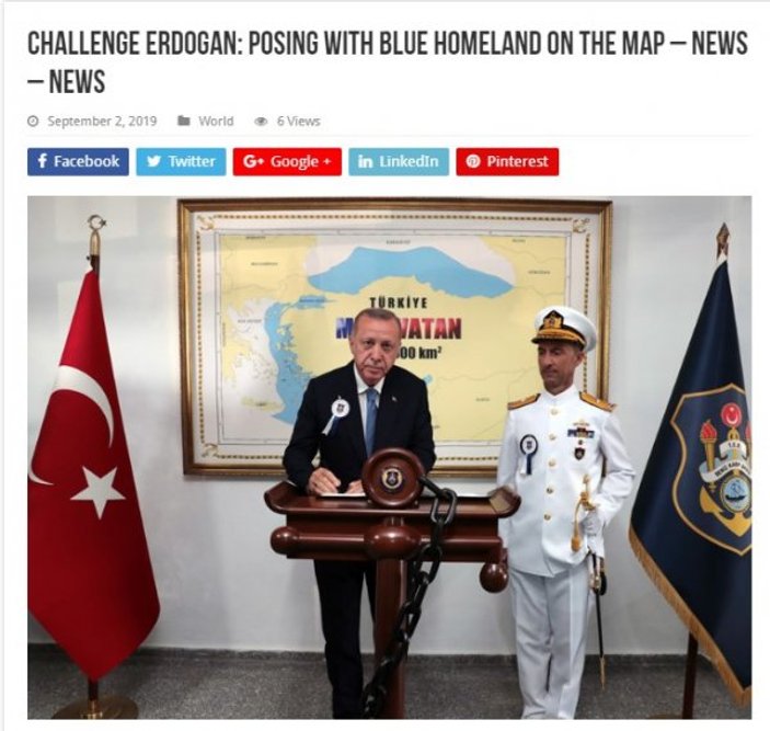 Mavi Vatan haritası Yunan medyasını rahatsız etti