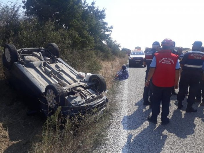 Balıkesir'de kaza: 3 yaralı