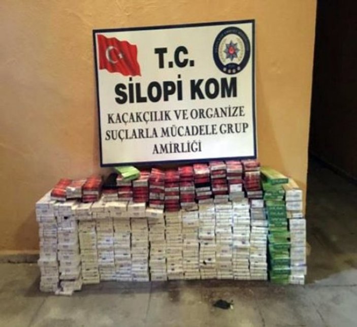 Şırnak’ta 18 bin 710 paket kaçak sigaraya el konuldu