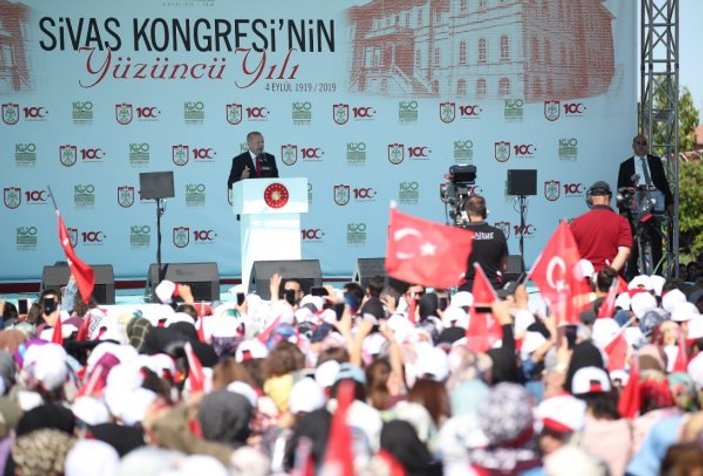 Cumhurbaşkanı Erdoğan Sivas'taki kutlama programında konuştu