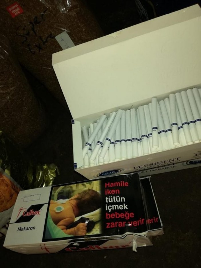 Kocaeli'de kaçak tütün operasyonu