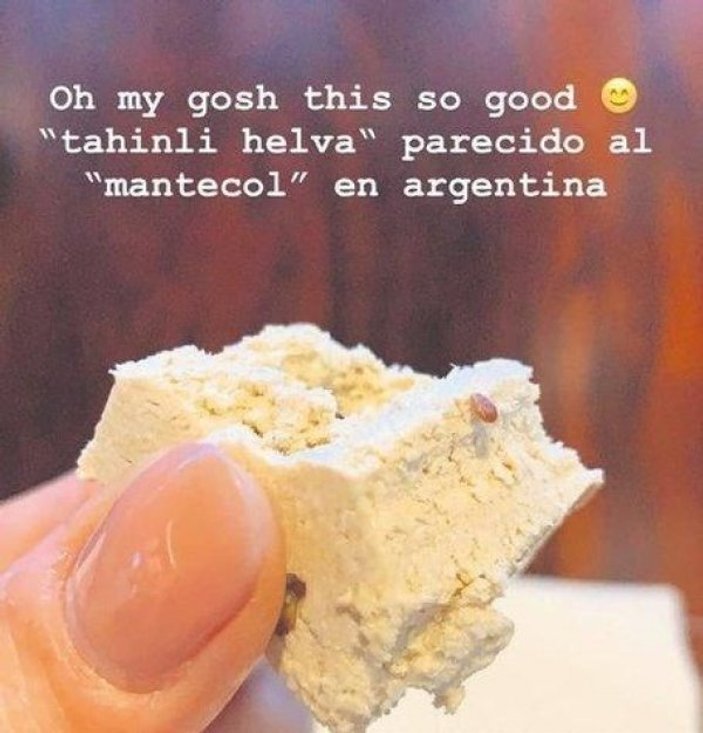 Radamel Falcao'nun eşi Türk lezzetlerini tadıyor