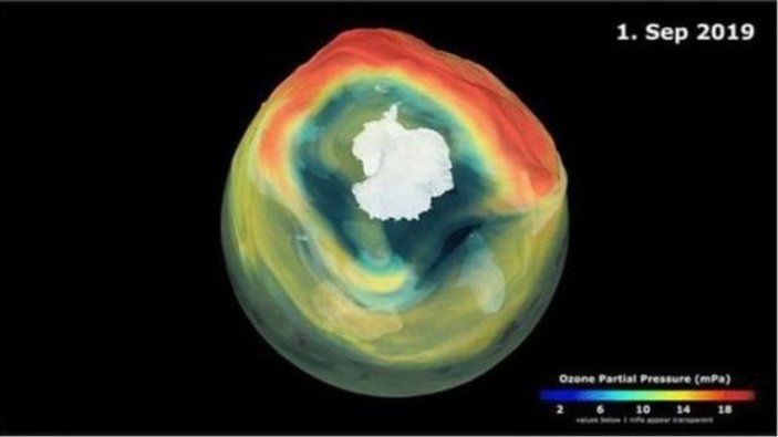 Ozon tabakasındaki delik küçülüyor