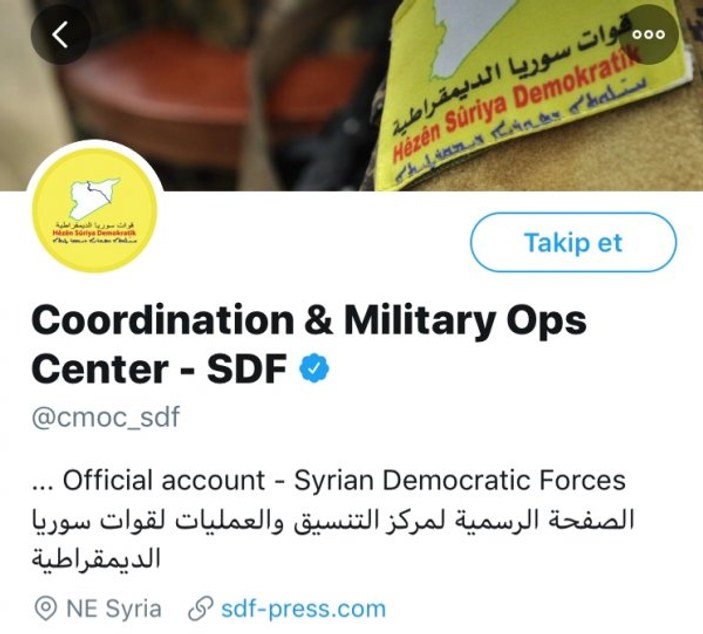 Twitter, YPG'ye mavi tik verdi