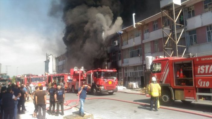 Başakşehir Organize Sanayi Bölgesi'nde yangın