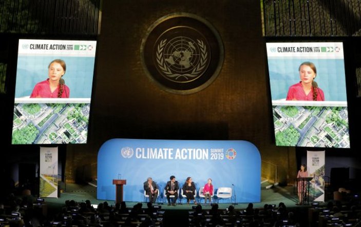 İklim aktivistinin BM'deki konuşması tarihe geçti