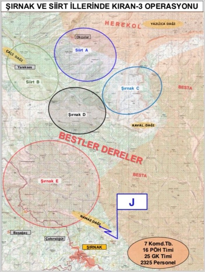 Kıran operasyonlarında toplam 43 terörist öldürüldü