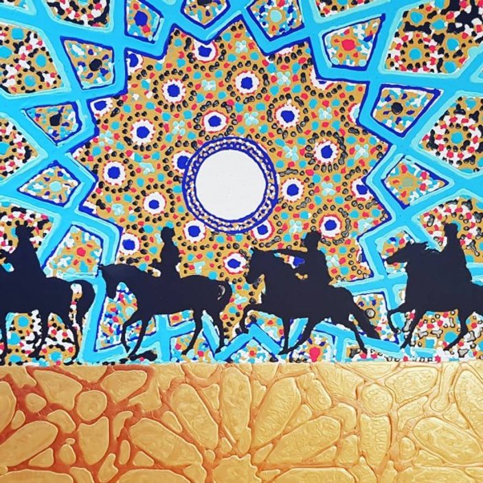 İtalyan ressam İslami motifleri tablolarına taşıdı