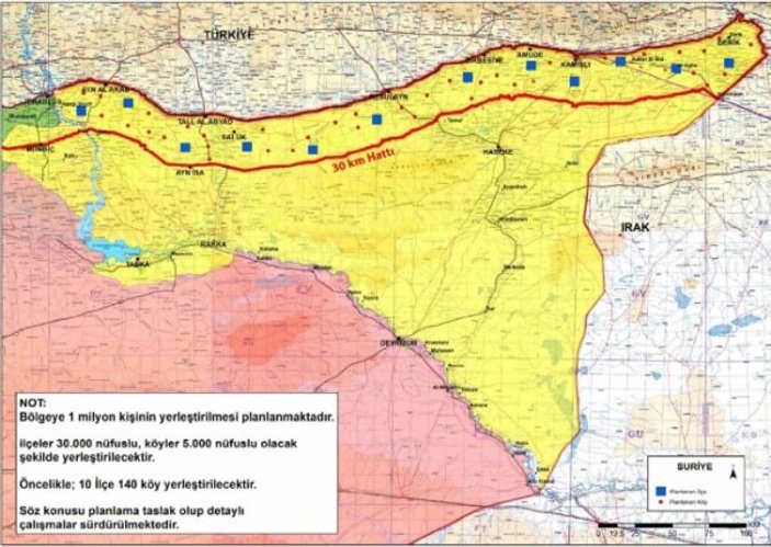 Türkiye'nin yaptığı güvenli bölge planının detayları