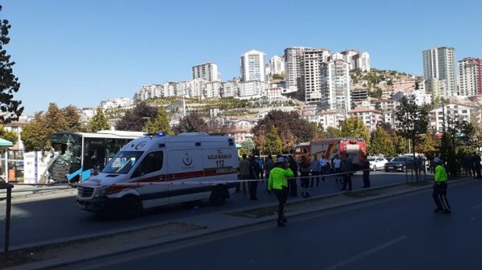 Ankara'da durağa dalan şoför tutuklandı