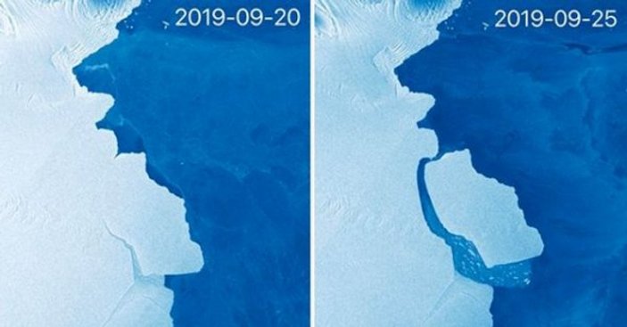 Antarktika'dan Kilis büyüklüğünde buzul koptu