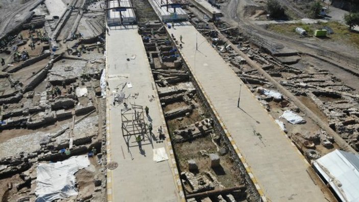 Haydarpaşa'da arkeolojik kazılar sürüyor