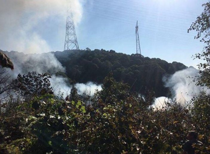 Beykoz'da 3 ayrı yerde çıkan yangın söndürüldü