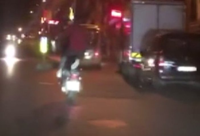 İstanbul'da motosikletli maganda terörü