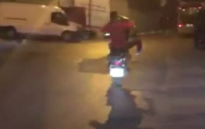 İstanbul'da motosikletli maganda terörü