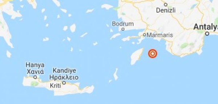 Ege ve Akdeniz'de deprem oldu