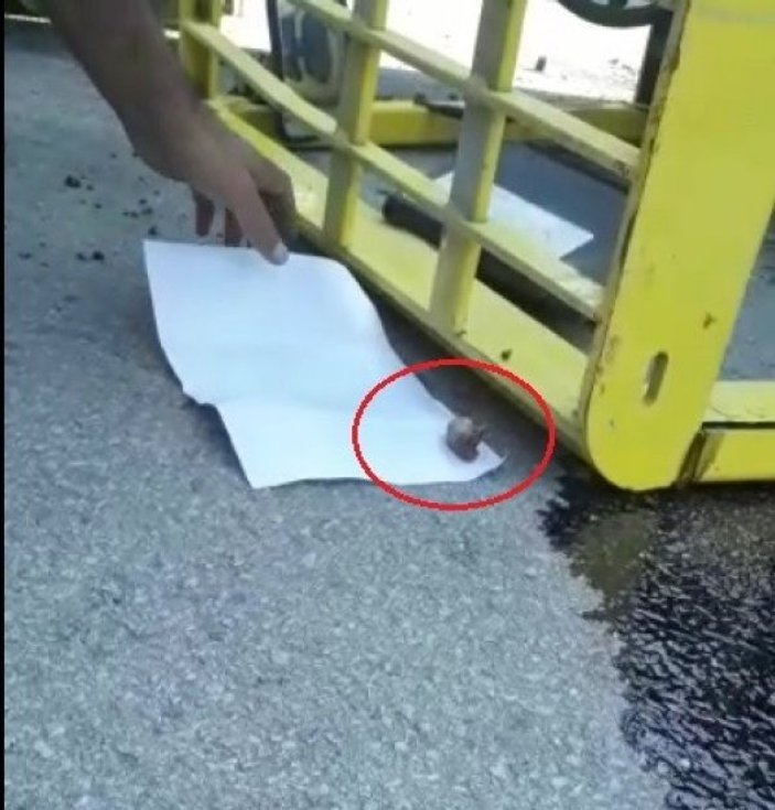 Forkliftten düşen adamın 5 parmağı koptu