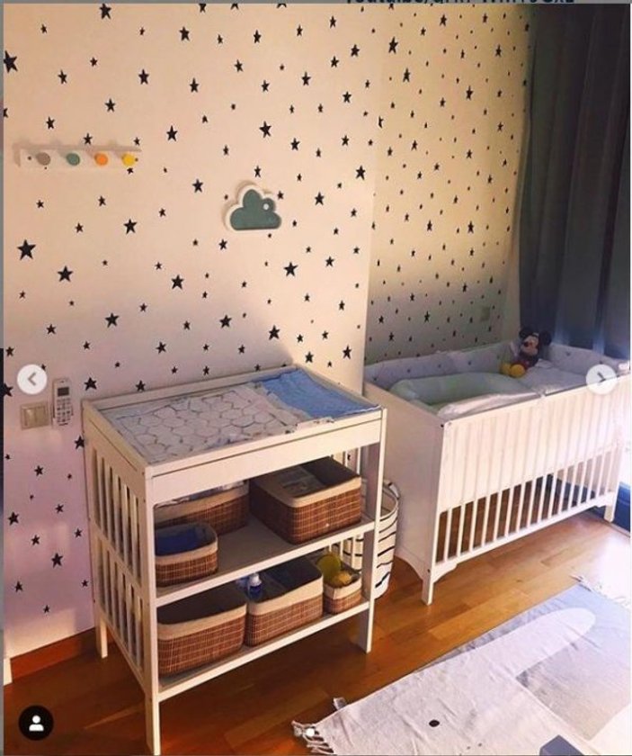 Eser Yenenler'in bebeğinin odası hazır