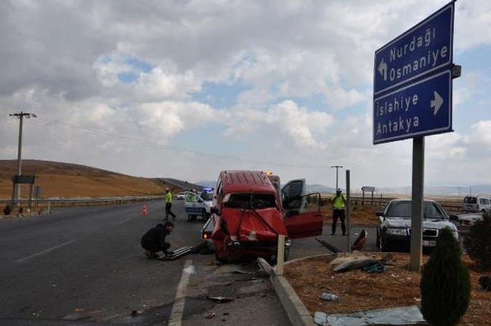 Gaziantep'te trafik kazası: 12 yaralı