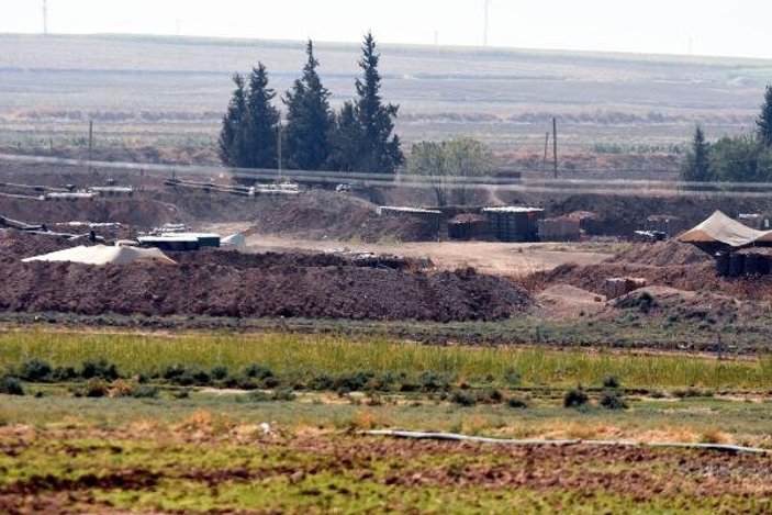 TSK namluları YPG mevzilerine çevirdi