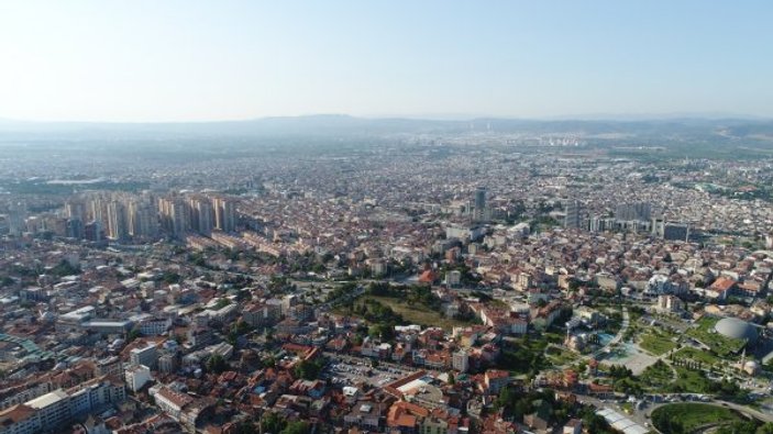 Bursa'nın havadan görüntüsü