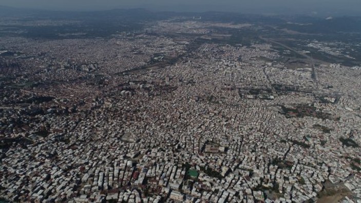 Bursa'nın havadan görüntüsü