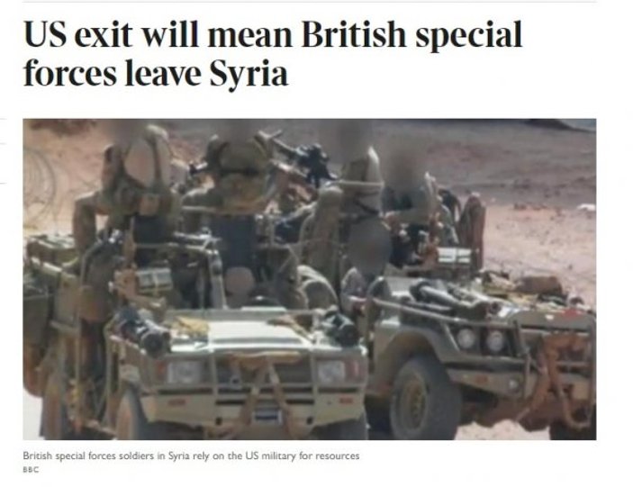 İngiliz özel kuvvetleri Suriye’yi terk ediyor