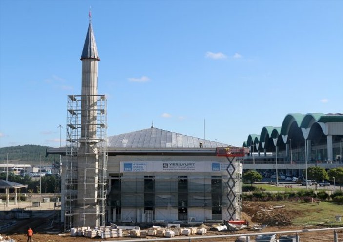 Sabiha Gökçen Havalimanı Camisi inşaatında sona gelindi