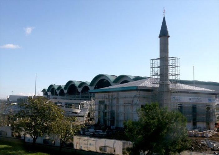 Sabiha Gökçen Havalimanı Camisi inşaatında sona gelindi