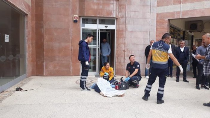 Bursa'da Rus kadın iş hanının 13'üncü katından düştü