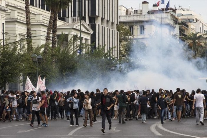 Yunanistan'da eğitim reformları protestosu