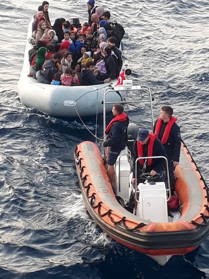2 farklı operasyonda toplam 81 göçmen yakalandı