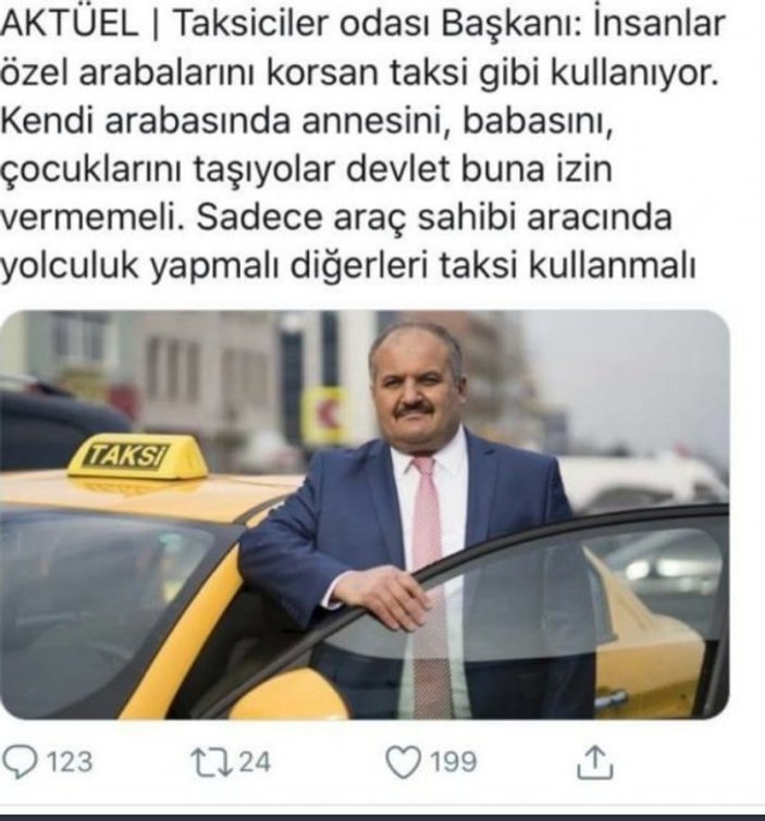 Taksiciler Esnaf Odası'ndan Mehmetçik'e destek