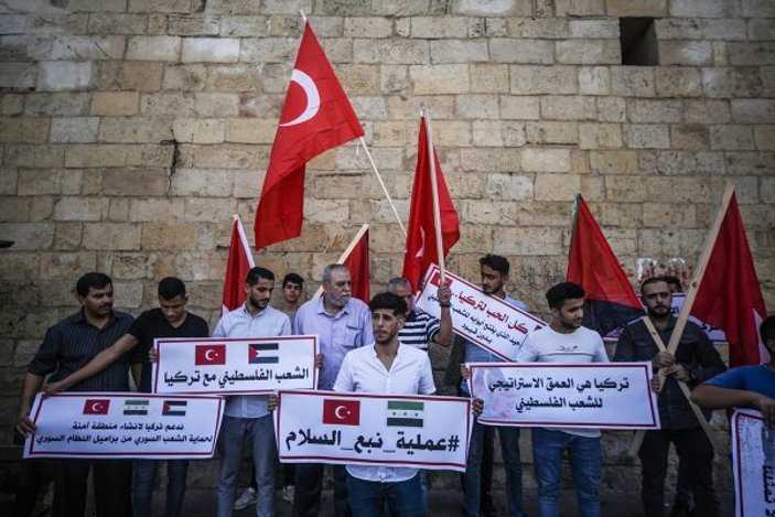 Filistin'de Mehmetçik'e destek eylemi