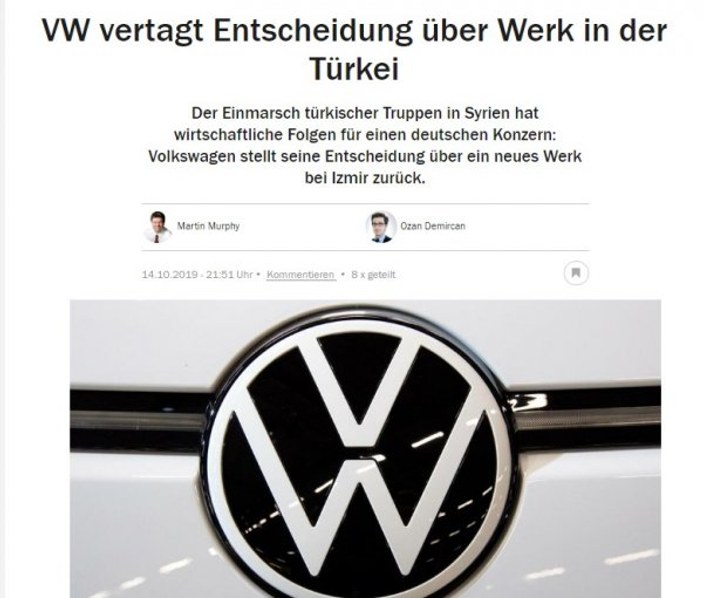 Volkswagen Türkiye’deki fabrika kararını erteledi