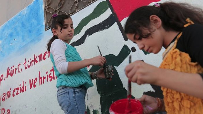 İdlibli grafiti sanatçısı, Barış Pınarı için çizdi