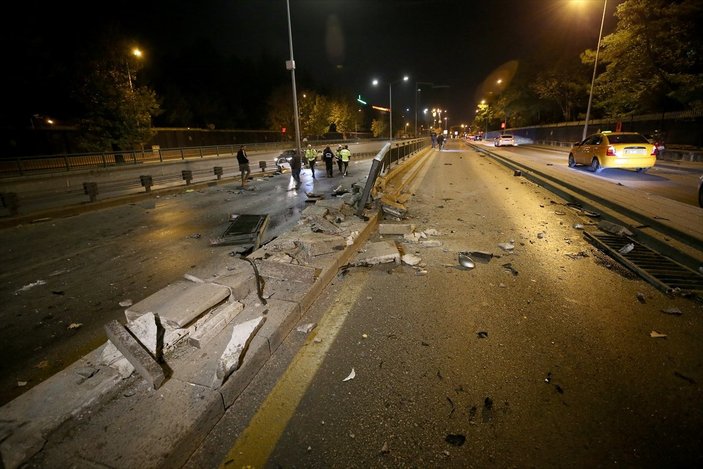 Ankara'da trafik kazasında 2 kişi ağır yaralandı
