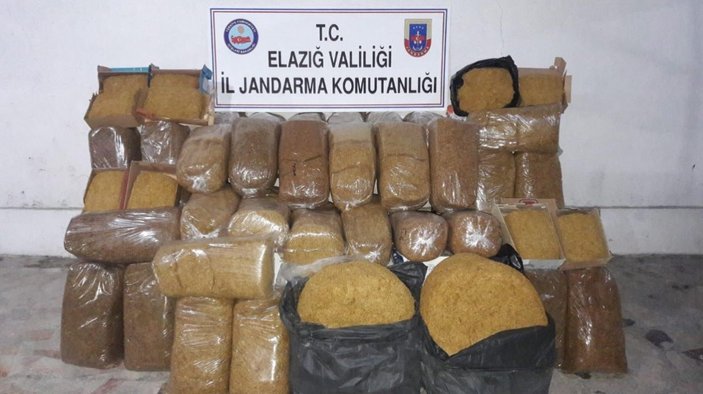 Jandarma, 600 kilogram kaçak tütüne el koydu